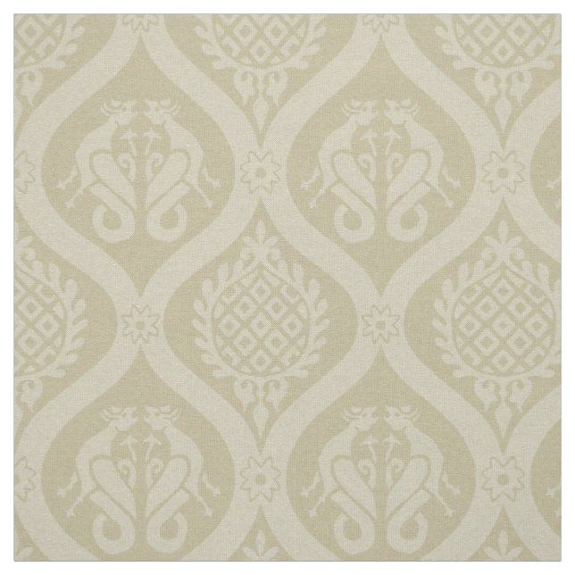 Wyvern Ogee, Ivory Fabric (Swatch)