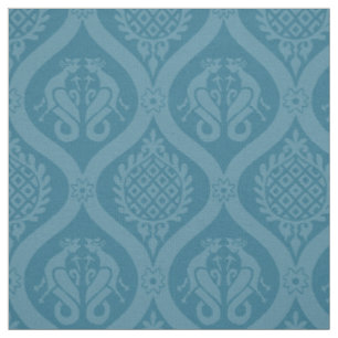 Wyvern Ogee, Turquoise Fabric