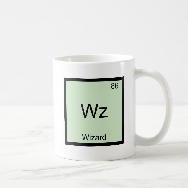 Wz - Wizard Funny Element Chemistry Symbol T-Shirt Coffee Mug (Right)