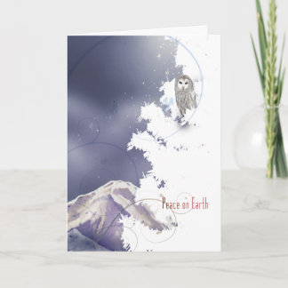 X003 Winter Owl Holiday Card