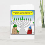 x04 Jews like Christmas too - cartoon Holiday Card<br><div class="desc">Christmas is fun for all. From the book Christmas Cartoons.</div>