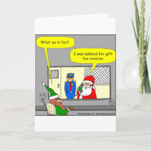x53 gift tax evasion cartoon holiday card