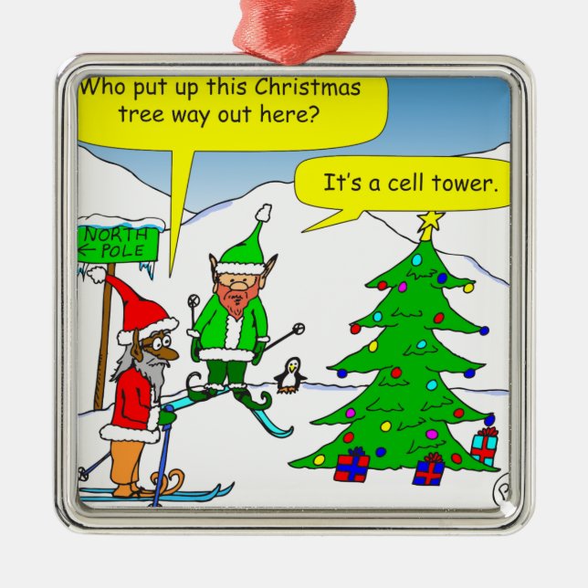 x56 cell tower christmas tree cartoon metal tree decoration (Front)