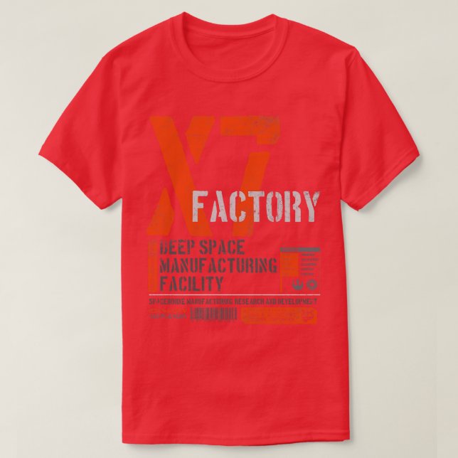 X7 Factory Station T-Shirt (Design Front)