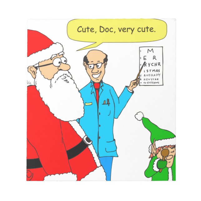 x80 cute eye doctor chart cartoon notepad (Front)