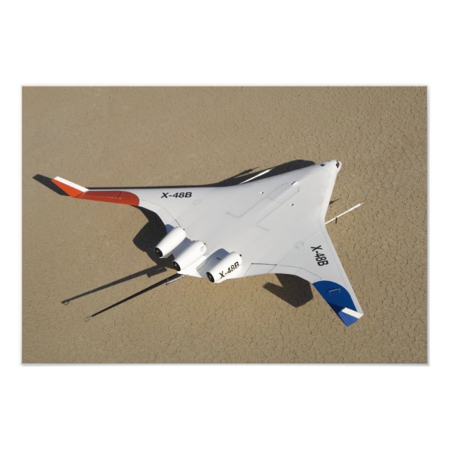 X-48B Blended Wing Body unmanned aerial vehicle 2 Photo Print (Front)