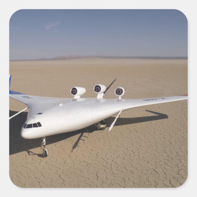 X-48B Blended Wing Body unmanned aerial vehicle 4 Square Sticker (Front)