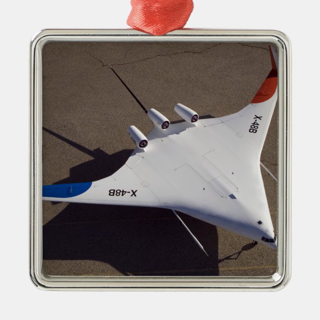 X-48B Blended Wing Body unmanned aerial vehicle Metal Ornament (Front)