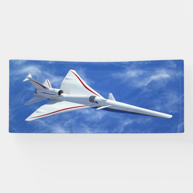 X-59 Low Boom Supersonic Jet Aircraft Banner (Horizontal)