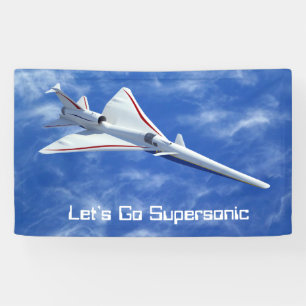 X-59 Low Boom Supersonic Jet Aircraft Banner
