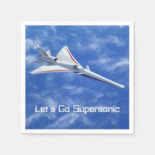 X-59 Low Boom Supersonic Jet Aircraft Napkin