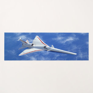 X-59 Low Boom Supersonic Jet Aircraft Yoga Mat