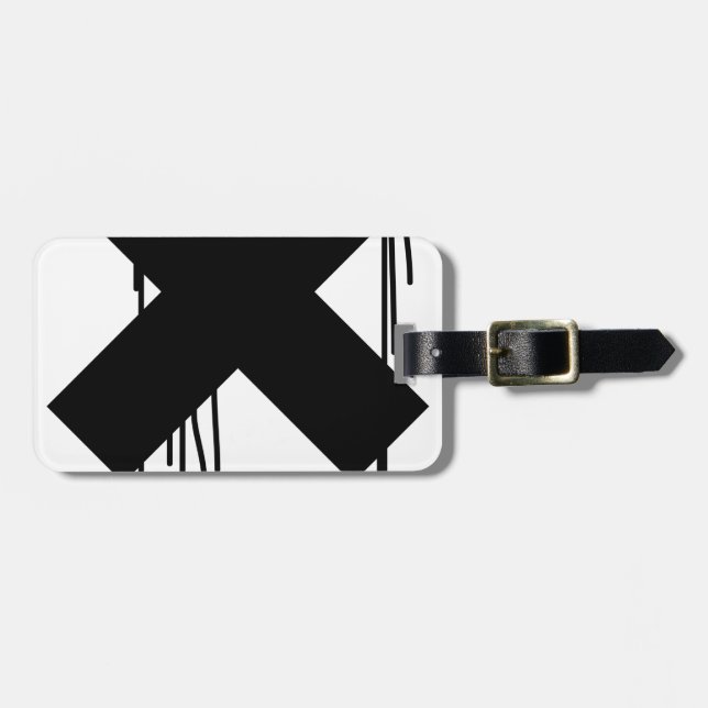 x-drip luggage tag (Front Horizontal)