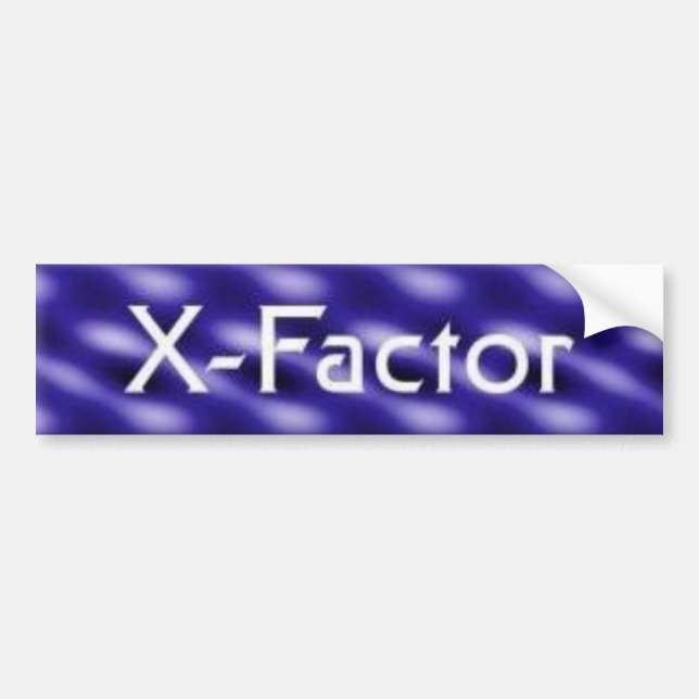 X-Factor Bumper Sticker (Front)