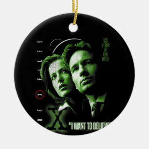 X-Files I Want to Believe Ceramic Ornament