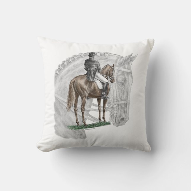 X-Halt Salute Dressage Horse Cushion (Front)