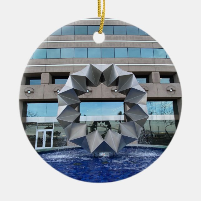 X.ITINERARIES: Aurora Ceramic Ornament (Front)