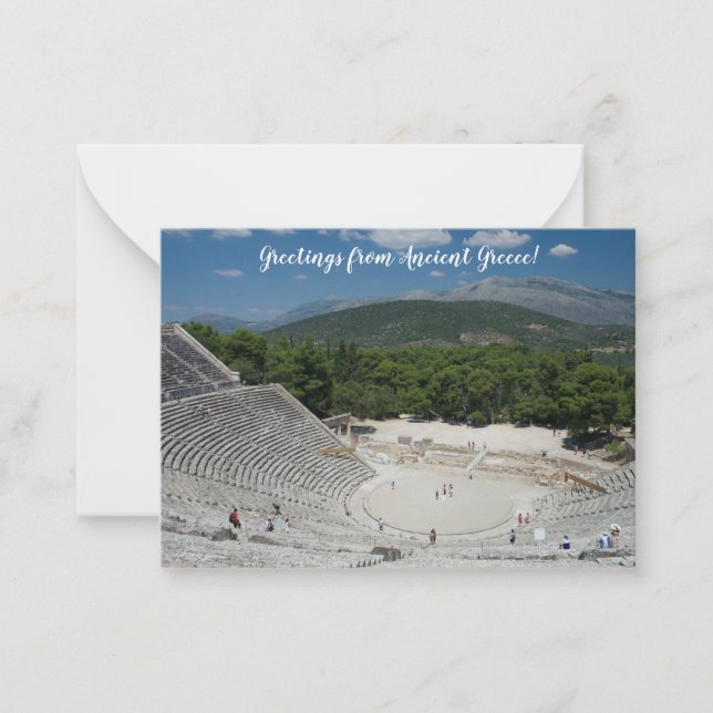 X.ITINERARIES: Greetings from Ancient Greece! Card (Front)