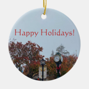 X.ITINERARIES: Happy Holidays! Ceramic Ornament
