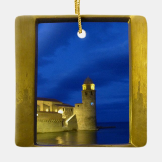 X.ITINERARIES: Mediaeval Lighthouse Ceramic Ornament (Front)