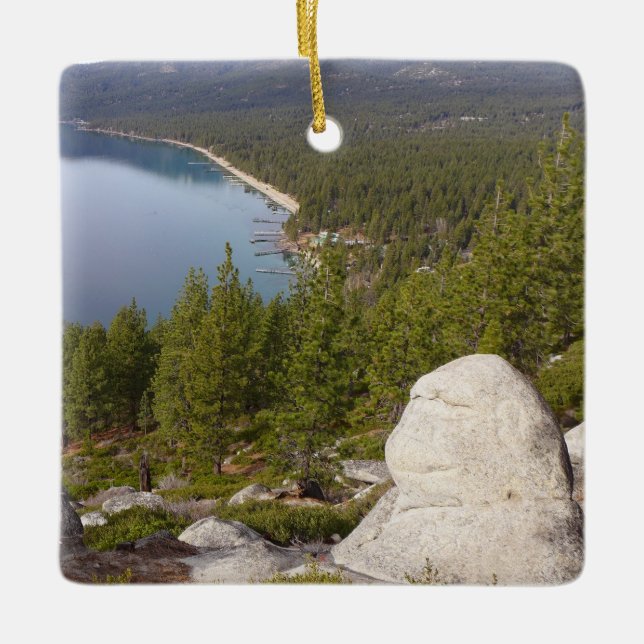 X.ITINERARIES: Monkey Rock Ceramic Ornament (Front)