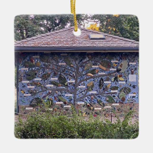 X.ITINERARIES: Oak Family Tree Ceramic Ornament (Front)