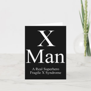X Man Fragile X Syndrome Awareness Card