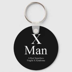 X man fragile x syndrome awareness key ring