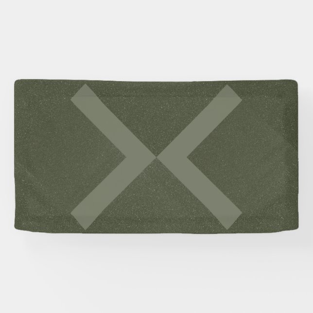 X Mark Moss Green Event Banner (Horizontal)