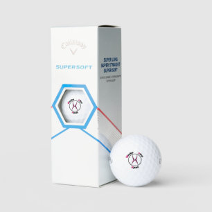 X marks the spot golf balls