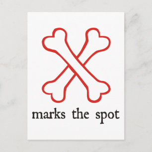 X Marks the Spot Postcard