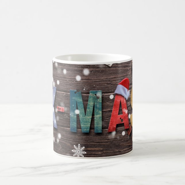 X-Mas colourful letters Coffee Mug (Center)