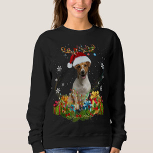 X-Mas Fox Christmas Lights Funny Wild Animal Desig Sweatshirt