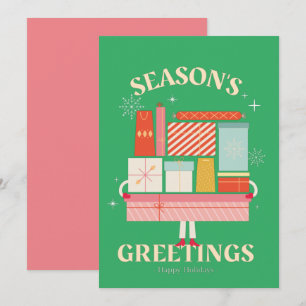 X-mas Gift Box surprise illustration  Card