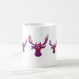 X-mas Reindeer Funny Drawing Festival   Mug