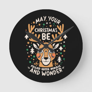 X-MAS ROUND CLOCK