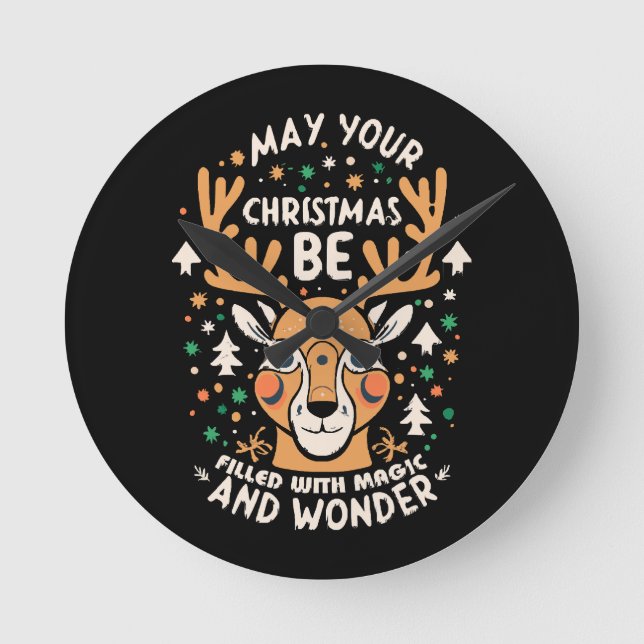 X-MAS ROUND CLOCK (Front)