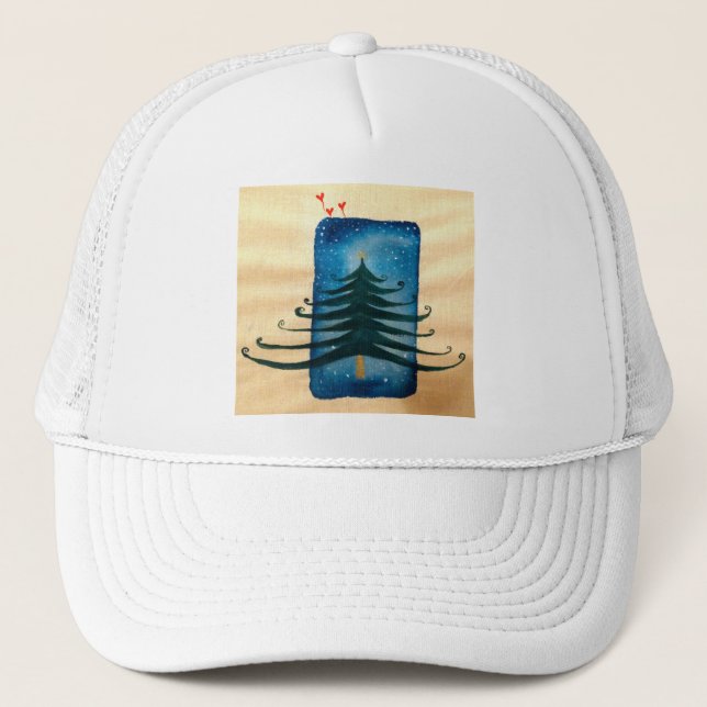 X-masTree Christmas Holiday Trucker Hat (Front)