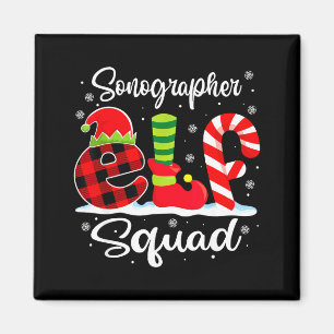 X Matching Sonographer Squad Elf mas Magnet
