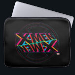 X-Men | Neon Offset Lined Logo Laptop Sleeve<br><div class="desc">This X-Men logo in bright neon,  offset print.</div>