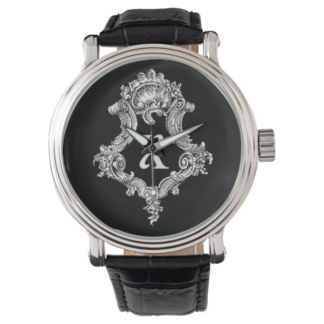 X Monogram Inital Watch (Front)