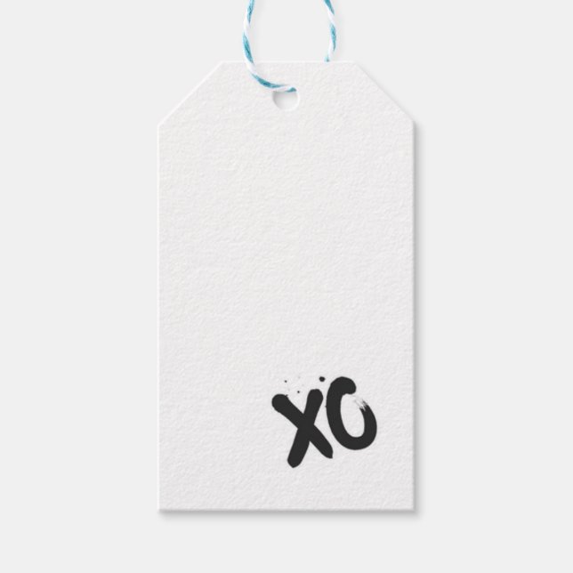 X O Love Gift Tag (Front)