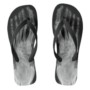 X ray anatomy skeleton feet cool flip plops thongs