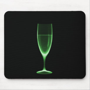 X-RAY CELEBRATION CHAMPAGNE GREEN MOUSE PAD