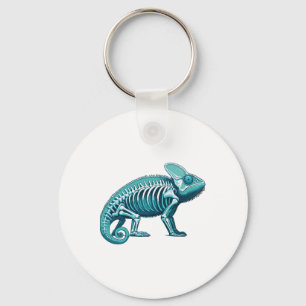 X-ray Chameleon Body Anatomy Radiography Skeleton Key Ring
