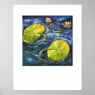 X-ray Cover art - Renal Lilypads by L. Rainey Poster