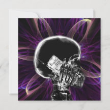 X-ray Fractal Flower Smartphone Skeleton - Fuchsia