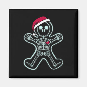 X-ray Gingerbread Man Skeleton Christmas Nurse Xra Magnet