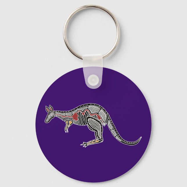 X-Ray Kangaroo Key Ring (Front)