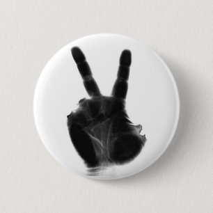 X-ray Peace Sign Pin